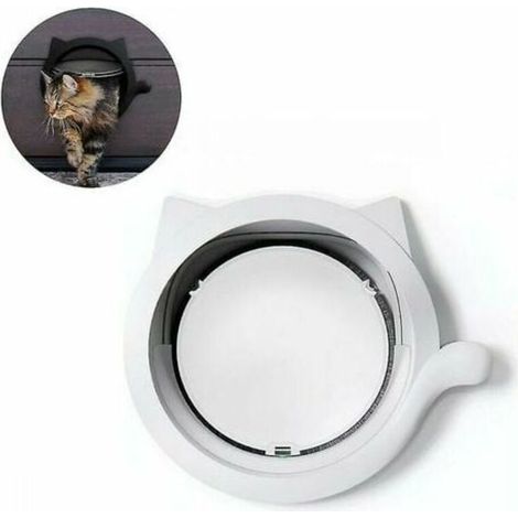 Chatière Chat Flip, Chatière Chien Chatière Blanc Hole (1/5)