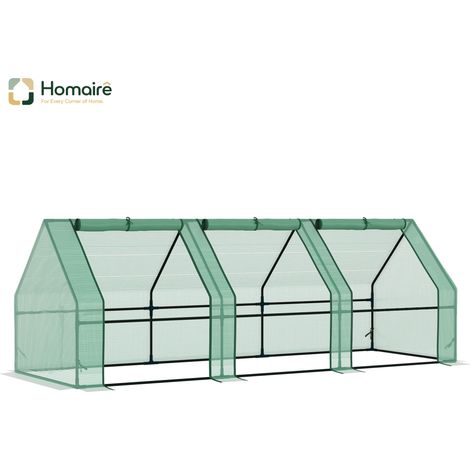 HOMAIRE Gewächshaus vert pour jardin et balcon, 270x90x90cm, idéal pour les plantes (1/5)