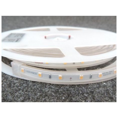 Bandeau LED 11W/m 3000K 3973lm longueur 5m souple étanche alim 24V (non incl) IP65 OSRAM LEDVANCE 296459 (1/3)