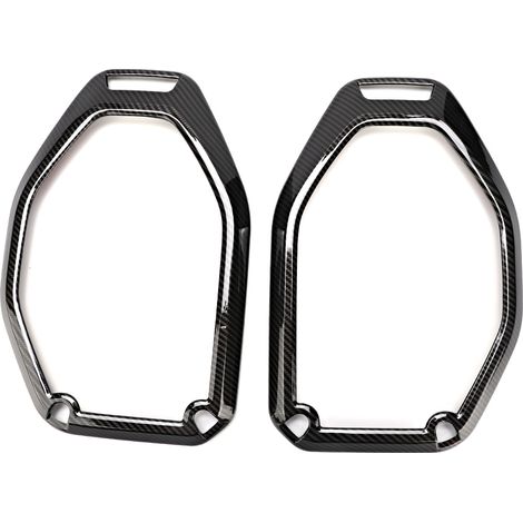 2Pcs Anneau Enceinte Plafond Carbone Texturé Décoratif Garniture pour Jeep Wrangler JL 2018 (1/5)