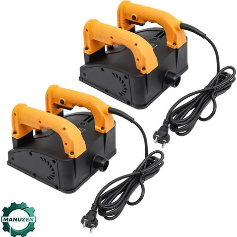 Manuzen - Raboteuse murale 1200 W – décapage plâtre et enduit — Lames standard — Européenne (1/5)