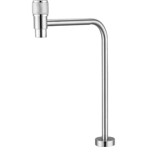 Robinet cuisine eau potable acier inoxydable SUS304 mitigeur osmose inverse grand débit bec large design moderne pivotant 360° (1/4)