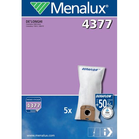 Menalux 900166400 4377 Sacchetti per Scope De Longhi Xlf 1600