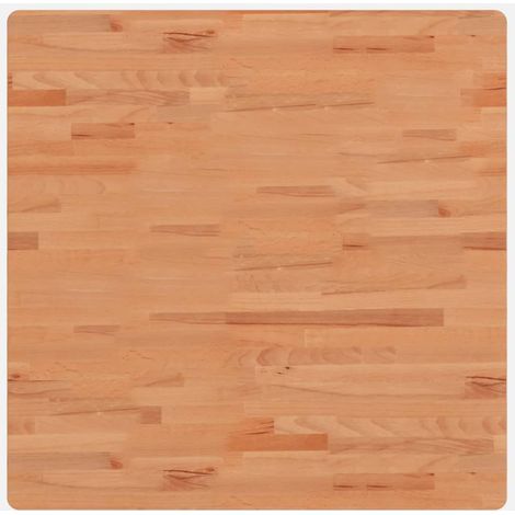Dessus de table  Dessus de bureau  Plateau de table 80x80x4 cm carré bois massif de hêtre