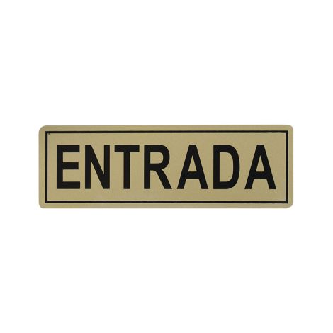 Placa 6x18 "Entrada", GIBALTO (1/2)
