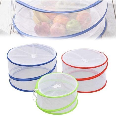 Moustiquaire pliable, 3 tailles pour aliments, parapluie alimentaire, moustiquaire, moustiquaire pour fruits et gâteaux (1/5)
