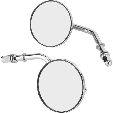 2 rétroviseurs de guidon de moto pliables, ronds et réglables à 360° (1/5)