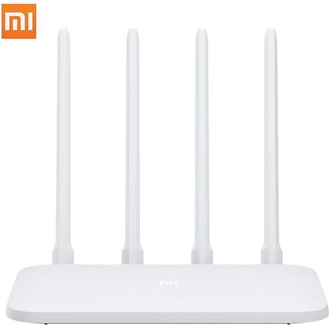 Xiaomi Mi WLAN-Router 4C, 64 GB RAM, 802.11 b/g/n, 2,4 GHz, 300 Mbit/s, 4 Antennen, Steuerung per App, WLAN
