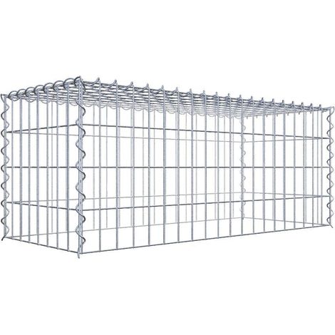 Gabiondeco - Gabion - Element de prolongation en hauteur 100 cm x 40 cm x 40 cm (L x H x P). maille 5 x 10 cm. Spirale. Attention : il manque une grille - Made in Ger... (1/5)