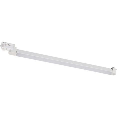 Luminaire Sur Rail 3 Allumages 95cm 40W IRC90 Blanc Sablé ZAMBELIS - 100 deg - Blanc neutre - 4000K