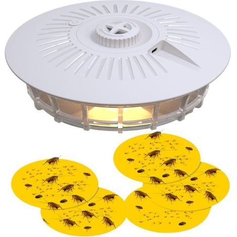 Nachfüllpackungen für runde Flohfallen mit 12 cm Durchmesser – für Haustierhäuser, Teppiche, Wohnzimmer, Schlafzimmer, Flure, Gärten und Wohnungen (1/5)