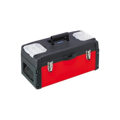 L'Outil Parfait – Coffre de chantier 42L – Construction polypropylène et aluminium – Serrures acier galvanisé – Supporte 120 kg – Poignée anti-ouverture