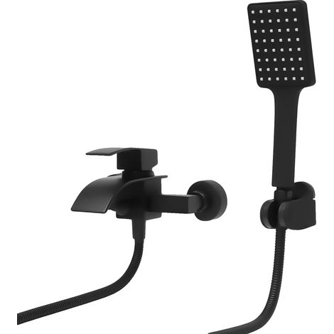 Robinet de baignoire, monté au mur, deux options de sortie d'eau (1/2)