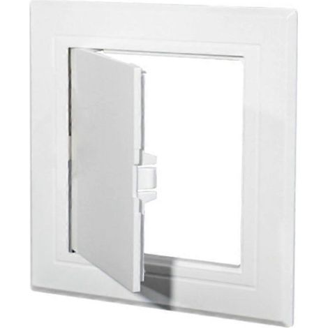 Couvercle d'inspection de plafond en ABS blanc, installation facile et design plat (150 x 150 mm) (1/5)