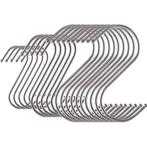 Ein Set aus 20 S-Haken, bestehend aus 5 kleinen, 5 mittleren und 10 großen. (1/5)