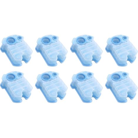 Clean and renew CCR refill cartridges. Compatible with Braun replacement shaver cleaning solution for the Clean Charge cleaning system (8-PACK). (1/4)