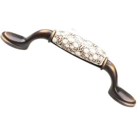 Zwei Schubladengriffe aus Keramik im Vintage-Stil, korrosionsbeständig, geeignet für Küchen, Schränke und Schubladen. (1/5)