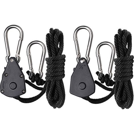2 pièces poulies réglables de 1,8 pouces, poulies en plastique de corde de suspension de corde d'escalade