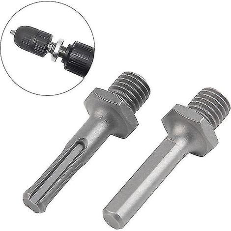 Adaptateurs en 2 pièces : filetage mâle M14 vers filetage femelle SDS Plus et connecteur triangulaire femelle pour meuleuse et perceuse (1/5)