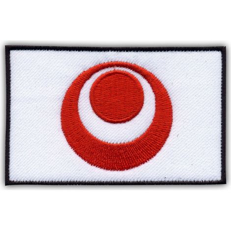 Okinawa-Flagge als Aufnäher – größer – selbstklebend – gestickter Aufnäher/Abzeichen/Emblem