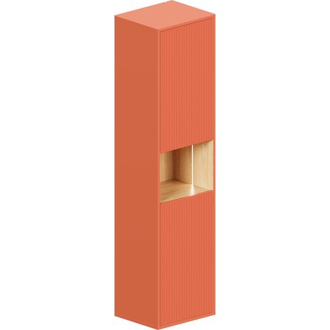 BERNSTEIN - Colonna pensile pensile color albicocca opaco MDF 42x170x35cm (LxAxP), cerniere flessibili sinistra/destra - BELDIVO	Albicocca opaco