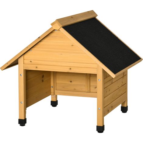 Gartenhaus für Mähroboter, Garage, Carport, Sonnen- und Regenschutz, Gelb, 75 x 76 x 70 cm
