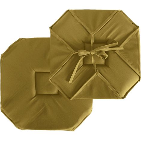 Galette de Chaise Uni "Basic" 40x40cm Bronze