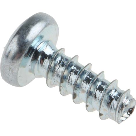 Vis autotaraudeuse RS PRO, N°6 x 9mm, tête Cylindrique, en Acier ( Prix pour Sachet de 100 ) (1/3)