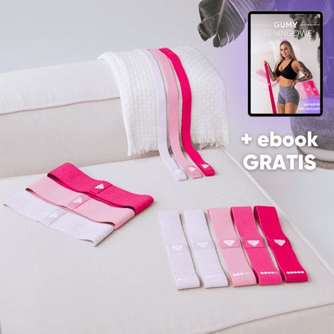 Set – Pink Passion Mini-Stirnband, Hüftband und Power-Armband