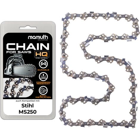 Chaîne de scie 30cm 1,3mm 3/8" 45 TG pour Stihl MS250 (1/4)