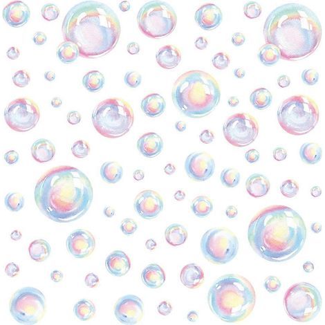 ensemble d'autocollants muraux à bulles amovibles pour chambre à coucher-28X22X0.01CM (1/4)