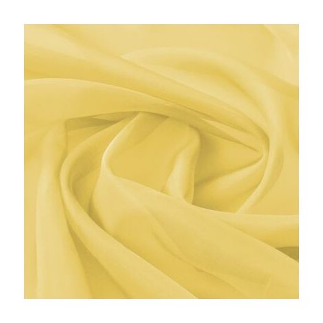 20m de Tissu Jaune Transparent pour Rideaux et Autres Décorations