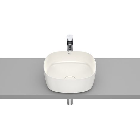 Vasque à poser en fineceramic Inspira Soft - 370x370x140mm - beige (1/2)