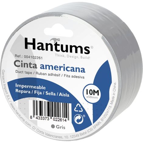 Cinta americana impermeable Gris 50mm 10M (1/3)