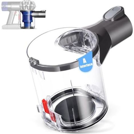 Poubelle pour Dyson V6 DC58 DC59 DC62 DC74 pièces d'accueil Couvercle Anti-poussière Panier A/B Interface Remplacement aspirateur Deaner Adaptateur Support (1/5)