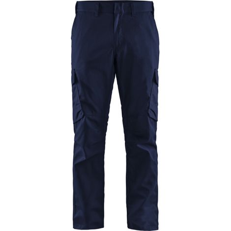 Blakläder Bundhose Industrie Stretch, marineblau / kornblau, Konfektionsgröße 56 (1/2)