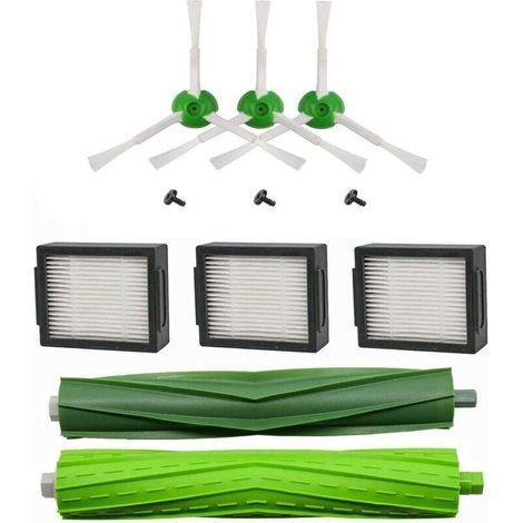 Kit di ricambi compatibile con Roomba i7 i7+ E5 E6 E7 - Spazzole laterali, rulli e filtri HEPA (1/5)