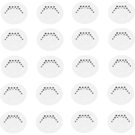Grille Aerartion 20 Pièces Grille Ventilation 35mm Grille Aeration Grille de Ventilation Grille D'aération Trou Inox Blanc Ronde Grille Ventilation pour Cuisine Armoire Meubles