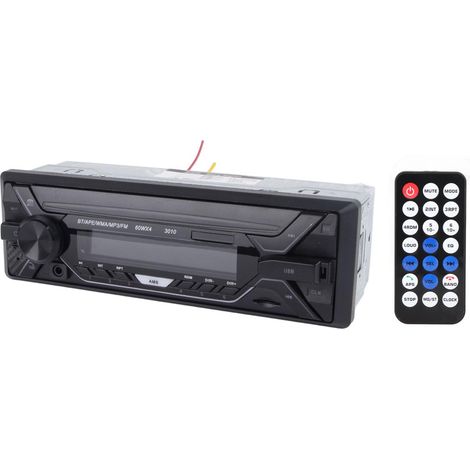 Autoradio Bluetooth Monocorps 12V/24V Lecteur MP3 Radio FM avec Rétroéclairage Réglable (1/5)