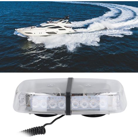 DC12V 24 LED Notfall-Blinklichtleiste mit Magnetfuß, geeignet für Schneepflüge, Yachten usw. (1/5)