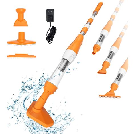 Aspirapolvere Senza Fili Piscina 3 in 1 Ricaricabile Asta 165 cm (1/5)