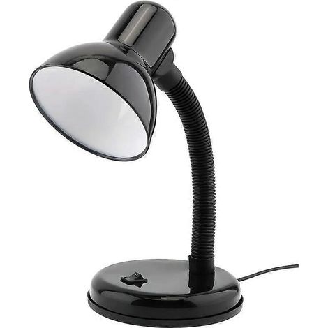 Lampe de table E27, lampe de bureau LED rétro, lampe de chevet, lampe de chevet lumineuse, lampe de table noire (1/5)