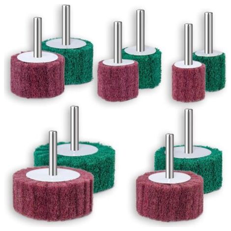 Set of 10 foam sanding discs for electric drills, sanding discs, sanding heads for cleaning and paint stripping of all wood and metal surfaces--DTEKGAZ