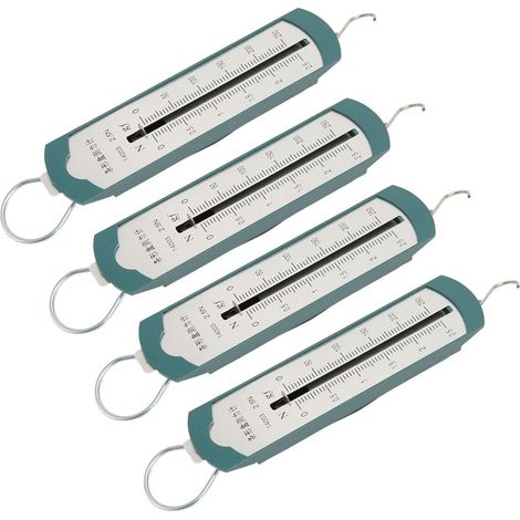 Lot de 4 dynamomètres à ressort professionnels de haute précision, balance à ressort enseignement pour étudiants, portable, expérience de physique, dé (1/5)
