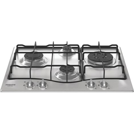Hotpoint Ariston PCN R643N T/IX/HA Piano cottura 60 cm, griglie smaltate effetto ghisa, 4 fuochi di cui 1 tripla corona. Colore del prodotto: Acciaio inox, Posizionamento dell'app... - PCNR643NT/IX/HA (1/5)