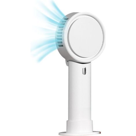 Hand Mini Fan, Mini Personal Fan Handheld Hot Flashes Fan Small Makeup Fan Strong Winds Portable Travel Fan with Lanyard Detachable Base for Girl Kids Shopping Hiking (1/5)