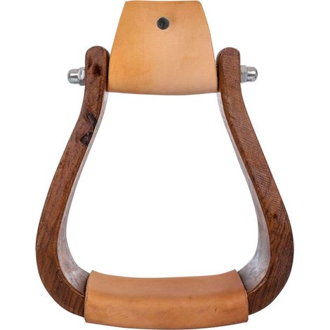 Staffe western in legno con panca larga