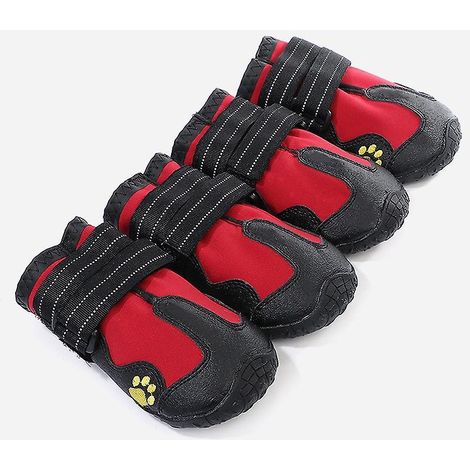 (6)7.5cm  6.4cmbottes Pour Chien De Protection, Tanche Chaussures Pour Chiens Avec Bretelles Rglables Rflchissantes Pour Taille Moyenne Et Grand (1/5)