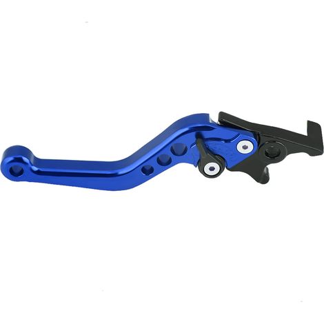 Paar blaue CNC-gefräste Aluminium-Doppelscheibenbremshebel für Motorrad-/Rollerumbau (1/5)