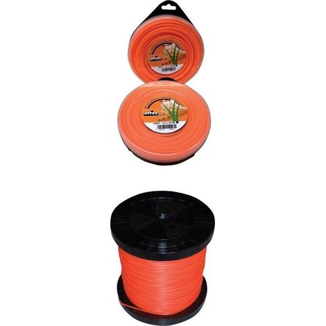 Hilo Nylon Cuadrado Profesional mm. 3,3 por 39 metros. para Desbrozadora.